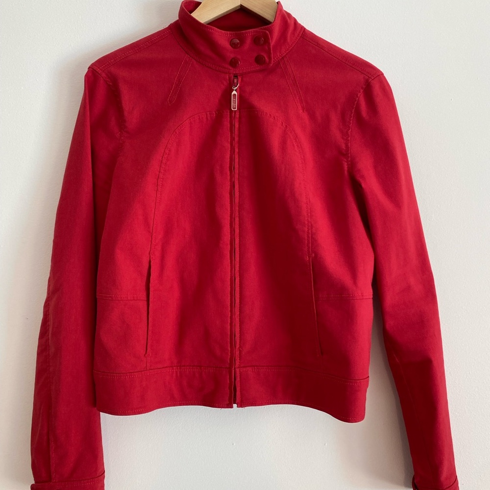 Mexx Red denim-look jacket, size 10